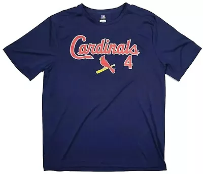 St Louis Cardinals Yadier Molina #4 MLB Shirt Men's TX3 Cool Size L Large    • $12.42