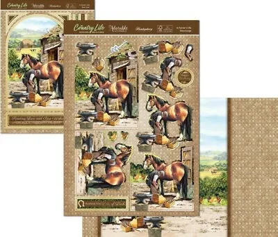 £1.99 • Buy Hunkydory A Farriers Life Horse Deco Large Decoupage Card Kit P&P Discounts