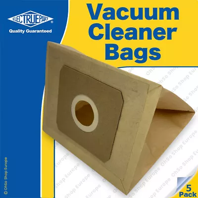 5 X ZANUSSI E62 Vacuum Cleaner Paper Dust Bags To Fit - ZAN3913  ZAN3914 • £5.70