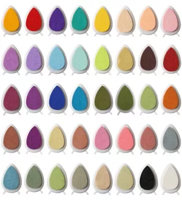 40 Colors Drop Shape Craft Stamp Pads Washable Craft Ink Stamp Pads DIY Ink... • $57.49