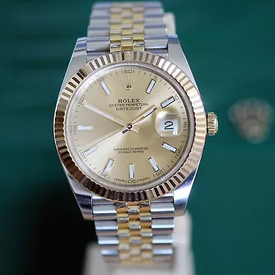 Rolex Datejust 126333 Champagne Dial Steel Yellow Gold 2017 Box Papers • £9750