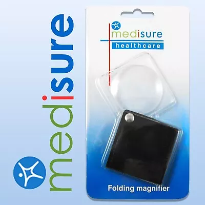 £3.97 • Buy FOLDING MAGNIFIER Small Travel Pocket Magnifying Glass Foldable Portable Reading