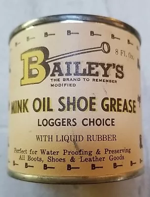 Vintage Doc Bailey's Mink Oil Shoe Grease Boot Can Pre Doc & Barcode Brand New  • $24.95