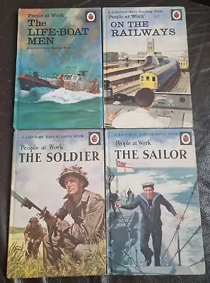 4 Vintage Ladybird ‘People At Work’ Books Series 606B J Berry Soldier Sailor A8 • £15