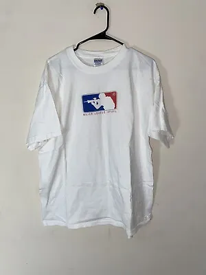 Major League Infidel T-Shirt Tee Shirt White Y2k Vintage Sz XL • $30