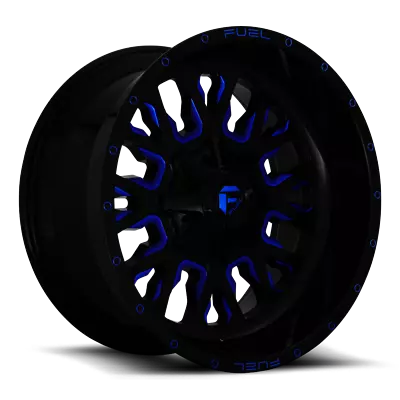 1 New  Gloss Black Fuel Wheels  Stroke D645 20x10 5-114.30/127  (112731) • $479