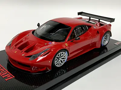 1/18 MR Collection Ferrari 458 GT2 Rosso   Red   Corsa FE05A Carbon Base CF376 • $599.95