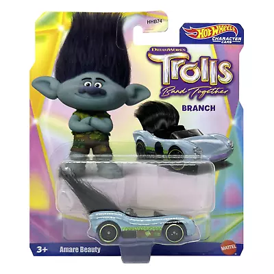 Hot Wheels DreamWorks Trolls Character Cars Toys Die-Cast 1:64 Scale - Branch • $12.99