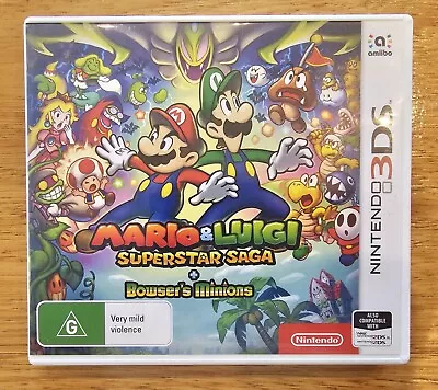 Mario & Luigi Superstar Saga + Bowser's Minions VGC Nintendo 3DS AUSPAL Complete • $99