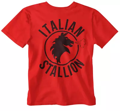 Italian Stallion T-Shirt Rocky Balboa Movie Tee Yolo Tumblr Cool Street Cred 3 • £6.99