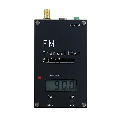 RC-FM 2000M FM Transmitter Digital Display Transmitter 0.5W 500mW Stereo 76-108M • $34.86