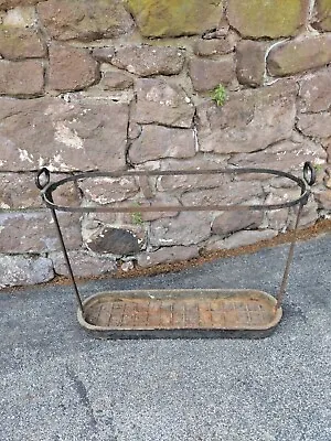 Antique Signed J W FISKE NEW YORK Cast & Wrought Iron Umbrella Stand • $845