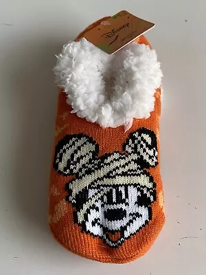 DISNEY MICKEY MOUSE Halloween Mummy Slipper Socks Anti Skid  Women’s Sz 4-10 NEW • $16.20