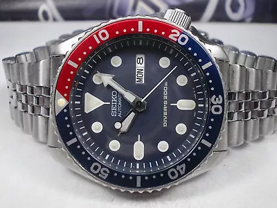 Seiko Scuba Divers Skx009 Day/date Auto Mens Watch 7s26-0020 Pepsi (sn 794168) • $177.50