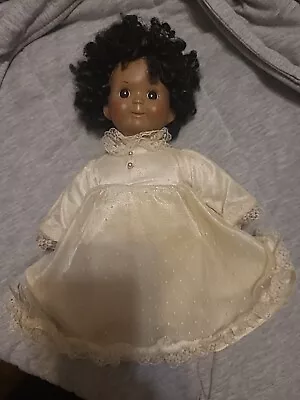 Victoria Ashlea Musical Porcelain Doll African American Global Art 1983 • $9.99