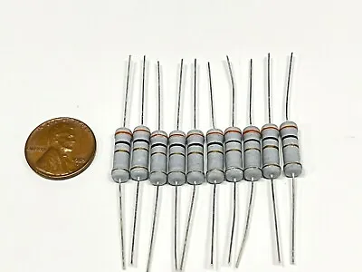 10 Pieces 4M7 4.7m Ohm 2Watt 2W 5% Tolerance Metal Oxide Film Resistor G335 • $8.67