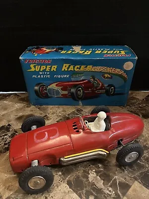 Marx Linemar Super Racer Red Mercedes Friction Race Car #6 With Box • $199.99