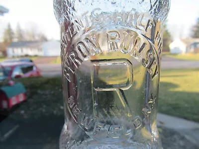 TREHP Juice Milk Bottle Byron Rumsey Dairy Farm Newfield NY 1936 Very Rare • $24.99