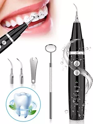 Ultrasonic Tooth Cleaner - Plaque Remover For Teeth Remove Teeth Stain Tarter Pl • $62.99