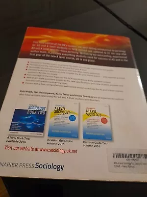 A Level Sociology (incl AS Level)-AQA Book One Incl AS Level • £13