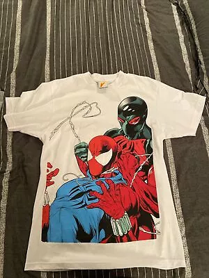 Scarlet Spider Vs Scarlet Spider Vengeance Designs Marvel Vintage Sz L Bootleg • $65