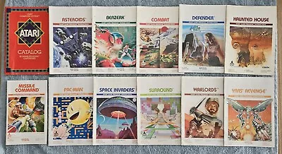 ATARI 2600 Lot Of 11 Color Instructions Manuals WCatalog EXC Condition Fast Ship • $12.99