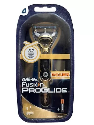 Gillette Fusion Proglide Power Special Olympic  Gold Razor - RARE - NEW & SEALED • $130