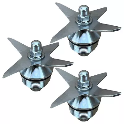 3 Pack Stainless Steel Wet Blade For Vitamix 64 48 32 Oz Standard Containers • $62.99