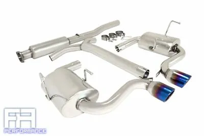 Manzo 3  Dual Titanium Burn Roll Tip Catback Exhaust For Mini Cooper S R53 02-03 • $439.99