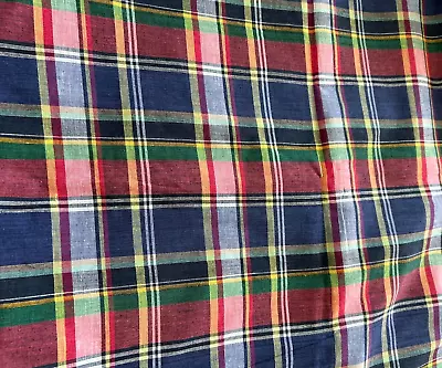 Cotton Madras Plaid • $7.50