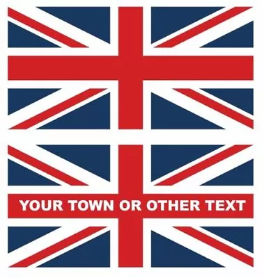 LARGE FULL COLOUR UNION JACK FLAG UK 300mm X 150mm 12  X 6  DECAL STICKER • £3.99