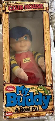 1990s Playskool My Buddyu Doll With Original Box Blonde Blue & Yellow Shirt • $20