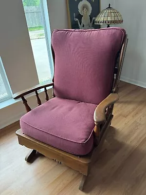 Vintage Ethan Allen Platform Rocker Chair Early American Furniture By Baumritter • $340