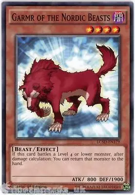 LC5D-EN179 Garmr Of The Nordic Beasts 1st Edition Mint YuGiOh Card • £0.99