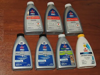 £37.62 • Buy Lot Of 7 - Bissell Pet OXY Urine + Max Clean + Deep Clean + Spot Stain 8 Oz Bott