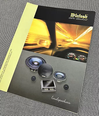 Mcintosh Car Audio Products Information Brochure J01166 • $19.95