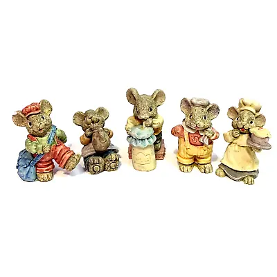 Mini Mouse Anthropomorphic Lot Of 5 Figurines Cute Working Mouses Small • $25.97