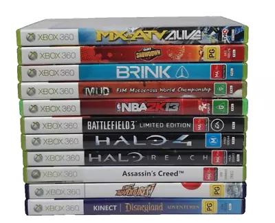 Xbox 360 Game Bundle 11 X Microsoft Xbox 360 Games Bulk Lot PAL X360 • $49.95