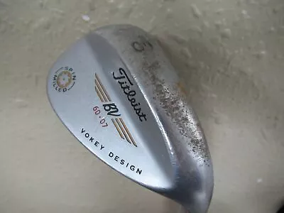 Titleist Vokey Design Spin Milled 60* Lob Wedge 7* Bounce Wedge Flex Steel • $16.99