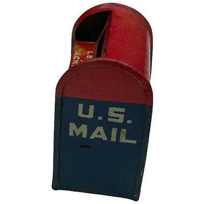 Vintage Tin Mail Box Bank US Post Office Toy For Parts/Repair 2.5  Tall • $11.97