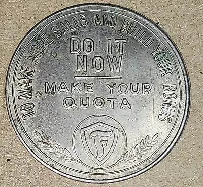 Vintage Metal Firestone Tire Salesman Incentive Token Coin Build Your Bonus 1.5  • $14.49