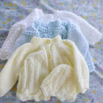 Hand Knitted Baby Matinee Coats Bundle • £9.99