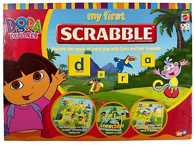 Dora The Explorer My First Scrabble Board Game By Mattel (4yrs+) ~ Complete • £9.45