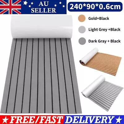 $60.88 • Buy Boat Flooring EVA Foam Marine Faux Teak Decking Mat For Yacht | Nonskid Adhesive