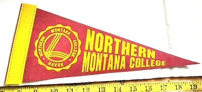 Vintage Northern Montana College Felt Pennant 12  {cs443} • $48