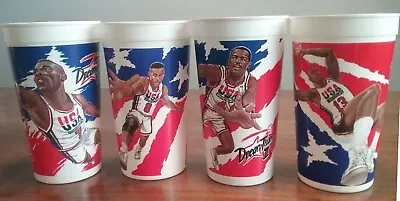 McDonald's Dream Team 2 Set Of 4 Cups Shaq Kemp Dumars Smith NBA Basketball • $11.95