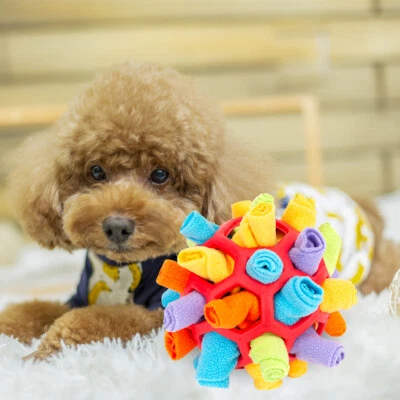 $17.81 • Buy Dog Snuffle Ball Interactive Toy Portable Foraging Skills Slow Feeder Training