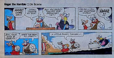 Hagar The Horrible By Dik Browne - Lot Of 20 Color Sunday Pages From Early 1989 • $6.97