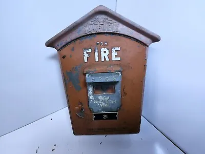 Vintage Gamewell Fire Alarm Box With Key And Internal Mechinism • $300