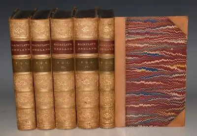 Macaulay History Of England From Accession Of James II 5 Vols Fine Binding 1853 • £264